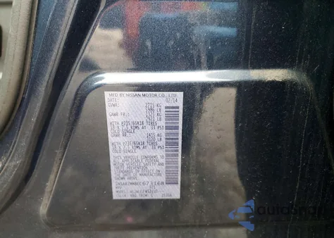 2014 Nissan Pathfinder S z USA, uszkodzony, nr VIN 5N1AR2MM8EC673168